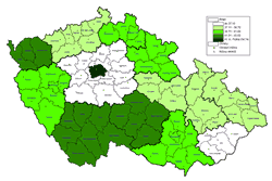 Celkov� p��jmy obc�, kraj� a DSO v�roce 2010 podle jednotliv�ch kraj�